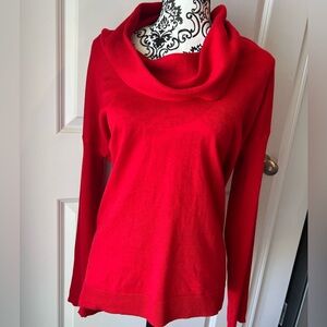 Vince Camuto Red Cowl Neck Sweater. Large